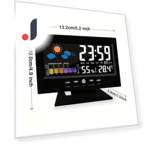 LED Alarm Clock with Weather Forecast — Alarms & Clocks, AI Supermarket