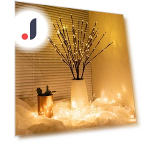 LED Night Light in Shape of Tree Branch with Stars — Creative Lighting Solutions, AI Supermarket