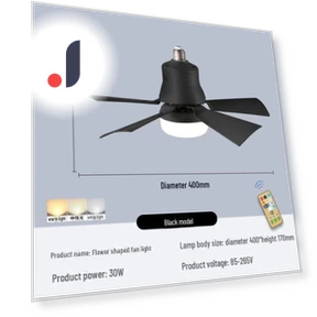 Modern Ceiling Light with Fan — Ceiling Fans, AI Supermarket