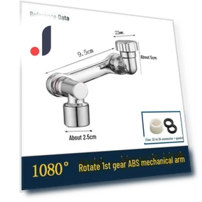 Rotating Robotic Bathroom Faucet Extension Arm — Sink Faucets & Parts, 16Double8