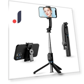 Selfie Stick with Detachable Clip and Desktop Holder — Selfie Sticks, CYKE