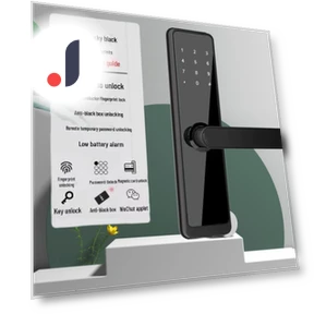 Smart Electronic Lock with Password and Fingerprint — Smart Home Security, Apex Gear