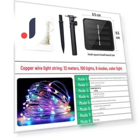Solar-Powered LED Fairy Lights — Garden Illumination, Smarter than future