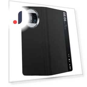 Thin Magnetic Leather Case with Smart Window — Phone Accessories, Super Case