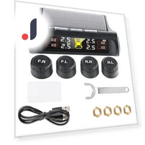 Universal Digital LCD Display Solar Power Tire Pressure Monitoring System — TPMS Sensor Replacements, LEEPEE Automotive Parts