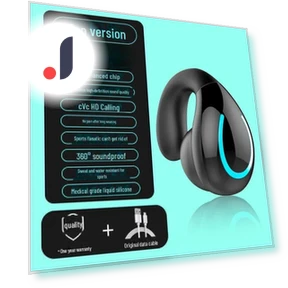 Wireless Bluetooth Headset with Bone Conduction — Over-Ear Headphones, AI Supermarket