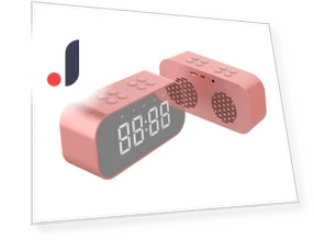 Wireless Bluetooth LED Alarm Clock with Speaker and Mirror — Alarm, Smarter than future