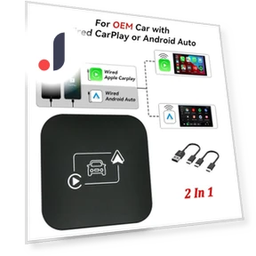 4-in-1 Smart Carplay AI Box Wireless Adapter — Stereo Receivers, Auto Accessories Home