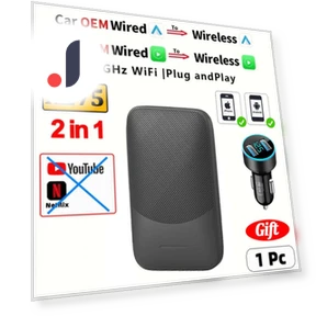 4-in-1 Wireless Carplay Android Auto Smart TV Box — Stereo Receivers, Home Of Auto Parts