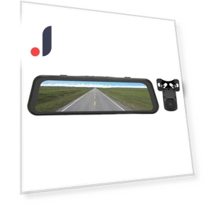 Full HD 1080P Smart Mirror Parking Assistant with Dual Cameras — Rearview Cameras for Cars, Zeblaze