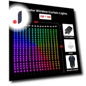 Programmable Smart LED Window Curtain Light — String Lights, YOCOLO