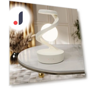RGB Touch Atmosphere Lamp with Wireless Charging — Study & Desk Lighting, Chic Home