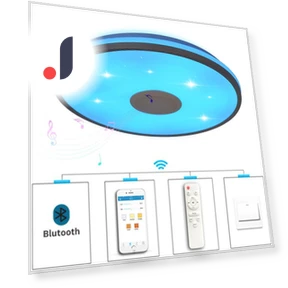 Smart Bluetooth Music Lamp — Overhead Lighting, Supermarket GO