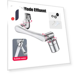 Universal Rotating Robotic Arm Extension for Faucet — Extension Tubes, DC-Home-2