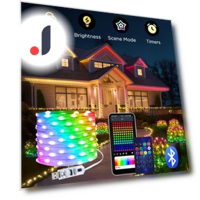 USB Smart LED Curtain with Bluetooth App — String Lights, AE Selection