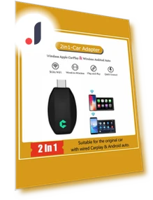 Wireless CarPlay Android Auto Adapter — Phone Accessories, Auto Launcher