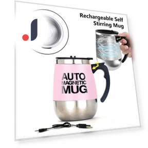 Automatic Magnetic Mixing Mug — Beverage Warmers, Chic Interiors