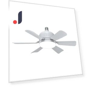 LED Ceiling Fan with E27 Socket — Ceiling Fan Lighting Solutions, Chic Interiors