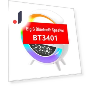 Smart Bluetooth Speaker with Wireless Charging, Alarm, and Ambient Night Light — Accessory Kits, StrideBox