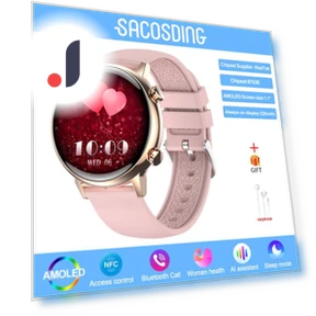 Smart Watch for Women with NFC and Menstrual Monitor — Smartwatches, Tiktop2