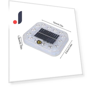 Solar Warning Light with Touch Control — Vehicle Safety Signals, Rustic Elegance House