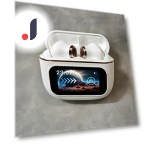 Touchscreen ANC Active Noise Cancelling Wireless TWS Earbuds — In-Ear Headphones, E-Popularity