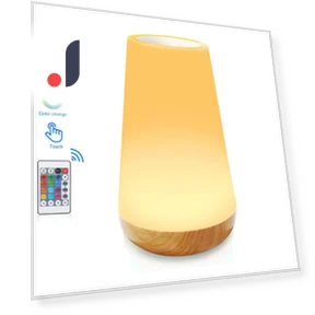 13-Color LED Night Light with RGB Remote Control — Night Lights, DC-HOME Textile