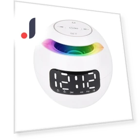 Bluetooth Speaker Night Light Alarm Clock — Alarm, DC-HOME Textile