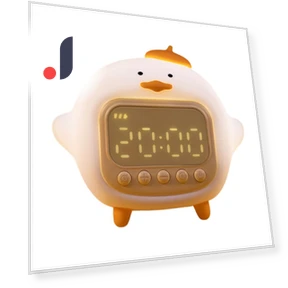 Cute Smart Alarm Clock Hug Duck — Clocks, DC-HOME Textile