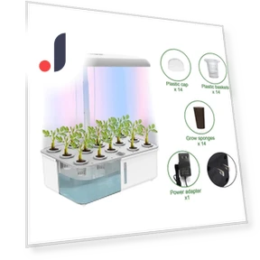 Hydroponics Growing System with LED Grow Light — Germination Kits, HAOAXIN