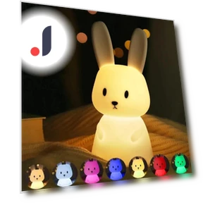 LED Night Light with Silicone Rabbit — Lamps & Shades, DC-HOME Textile