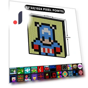 LED Pixel Art Display — Dot Matrix Modules, Modern Home Furnishing