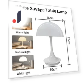 Rechargeable USB Night Light Scandinavian Mushroom Table Lamp — Lamps & Shades, Modern Home Furnishing