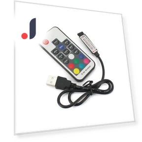 RGB LED Controller with Remote — LED Strips, JadeBamboo Chargers Warehouse