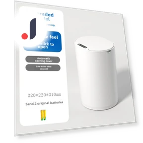 Round Sensor Smart Trash Can — Kitchen Cans, FluxZone