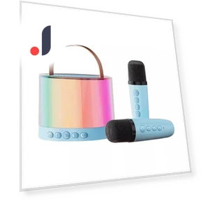 Smart Karaoke Speaker Night Light for Kids — Sing-Along Systems, Modern Home Furnishing
