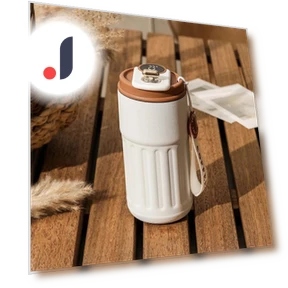 Smart Stainless Steel Thermos with LED Temperature Display — Travel Drinkware, DC-HOME Textile