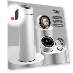 Smart Thermos Cup with LED Touch Digital Display — Beverage Warmers, DC-HOME Textile