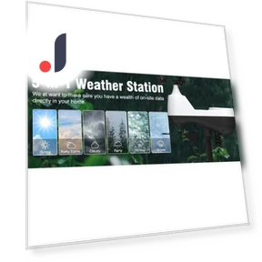 Smart WiFi Weather Station with Outdoor Sensor — Barometers, Koogeelife