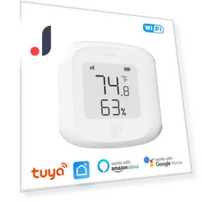 Smart WiFi/Zigbee Temperature and Humidity Sensor — Home Climate Control, DC-HOME Textile