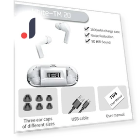 Bluetooth Earbuds with LED Display — Bluetooth Headsets, Uav parts center
