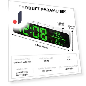 Digital WiFi Clock with Temperature and Humidity Sensor — Home Climate Control, Explorer Outdoors