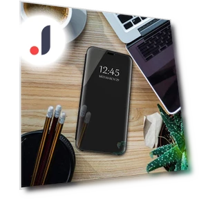 Luxury Thin Transparent Smart Mirror Case with Magnetic Flip Stand — Phone Accessories, Uav parts center
