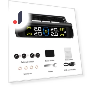 Solar-Powered Car Tire Pressure Monitoring System — TPMS Sensor Replacements, LIAESMART