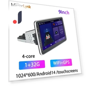 1din Android14 9/10 inch Universal Car Stereo Radio with Rotatable Touch Screen — Stereo Receivers, AutoSphere