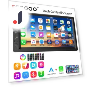 7-inch 2 DIN Car Stereo with Carplay & Android Auto — Stereo Receivers, ESSGOO