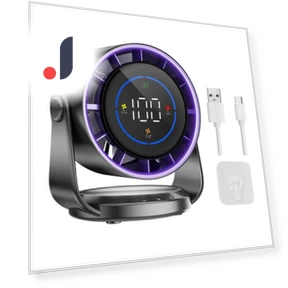 Air Cooling Fan with Digital Display — Stand Fans, Modern maven