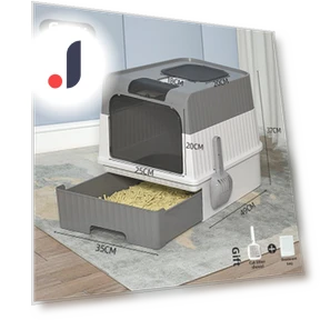 Closed Cat Litter Box with UV Sterilization and Deodorization — Litter Boxes, Smarter than future