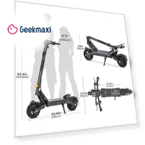 Dual Motor Foldable Electric Scooter — Electric Self-Balancing Scooters, Ausom