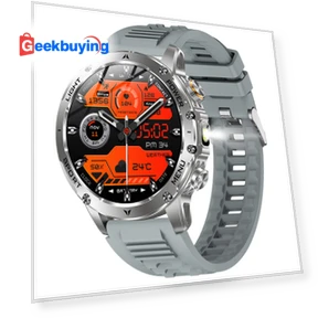 Smartwatch with 1.7 inch Screen, Built-in Flashlight, 100+ Sports Modes, Health Management, Smart Voice Assistant, IP68... — Smartwatches, Senbono